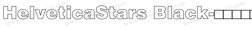 HelveticaStars Black字体转换